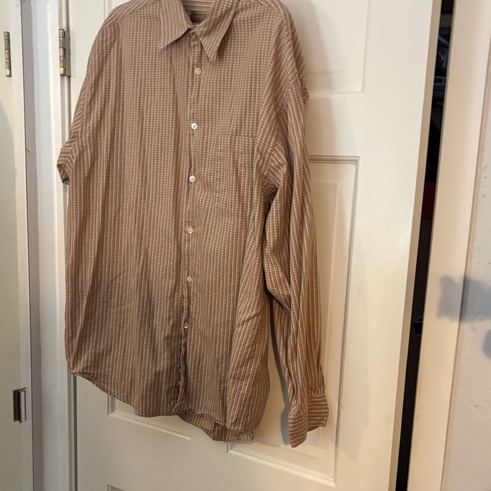 Men's Brown Checkered Shirt